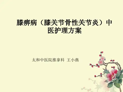 膝痹病中医护理方案