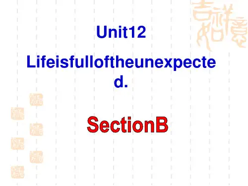 人教PEP版九年级英语下册 《Life is full of unexpected》PPT课件3 