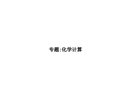 人教版九年级化学上册:第五单元化学方程式——《化学计算》专题复习(共20张PPT)