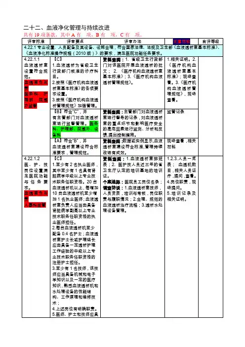 二十二血液净化管理与持续改进(1)