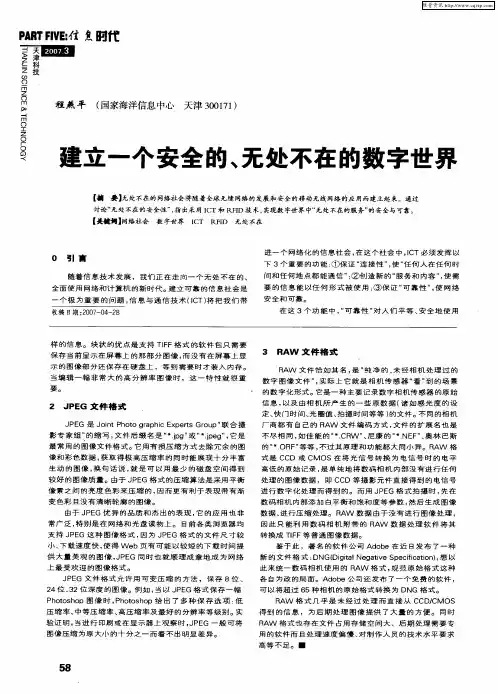 建立一个安全的、无处不在的数字世界