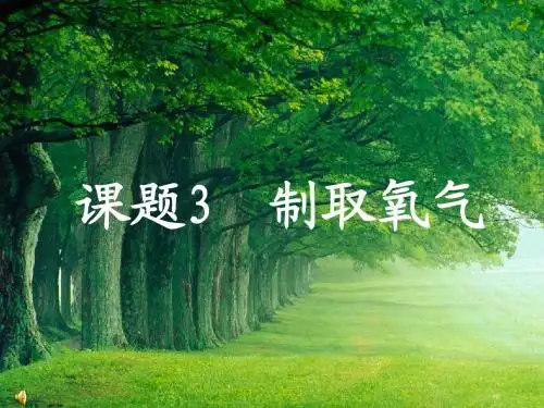 制取氧气(过氧化氢)