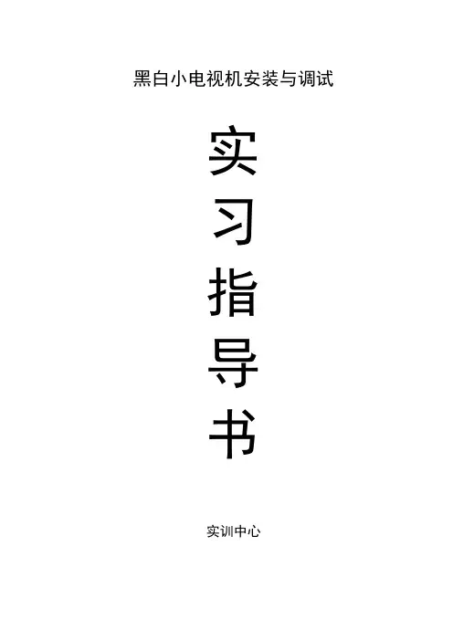 黑白小电视机安装与调试