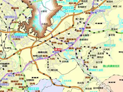 深圳市行政区划图(详)