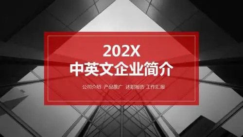 中英文企业简介ppt