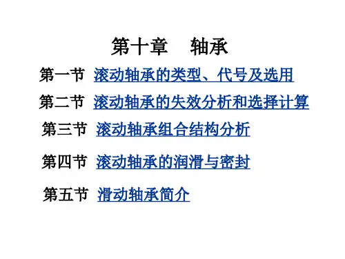 滚动轴承的类型