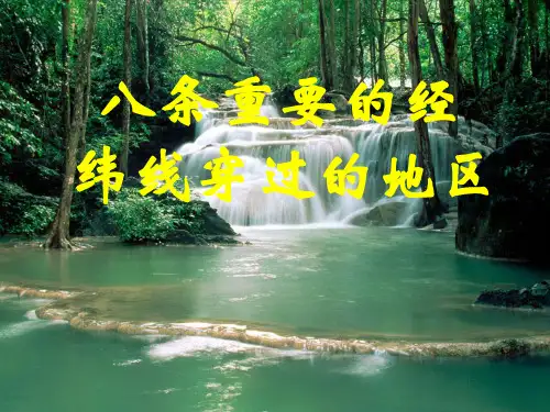 区域定位:中国主要经纬线