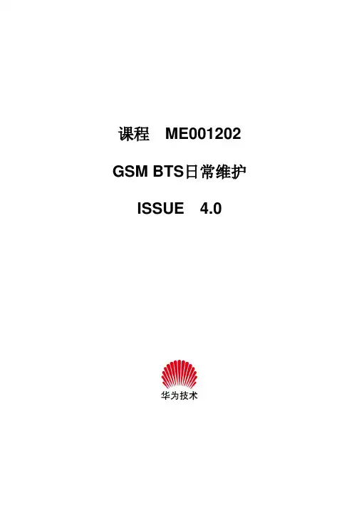 ME001202 GSM BTS日常维护