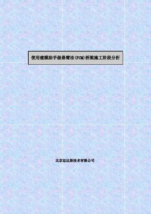 三跨预应力箱型连续梁桥