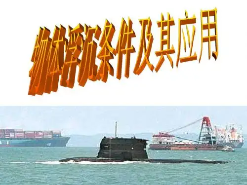 初中物理物体浮沉条件及其应用