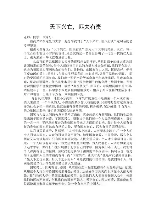 天下兴亡,匹夫有责 3