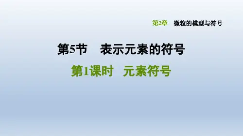 2020春浙教版八年级科学下册课件-第2章-2.5.1 元素符号