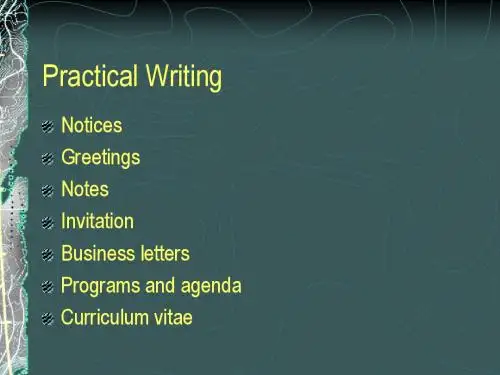 Practical Writing