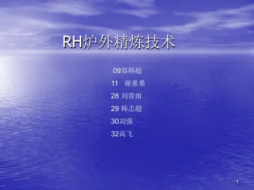 RH炉外精炼技术ppt课件