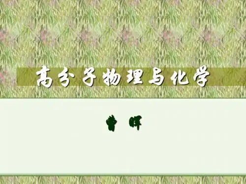 高分子物理化学第八章