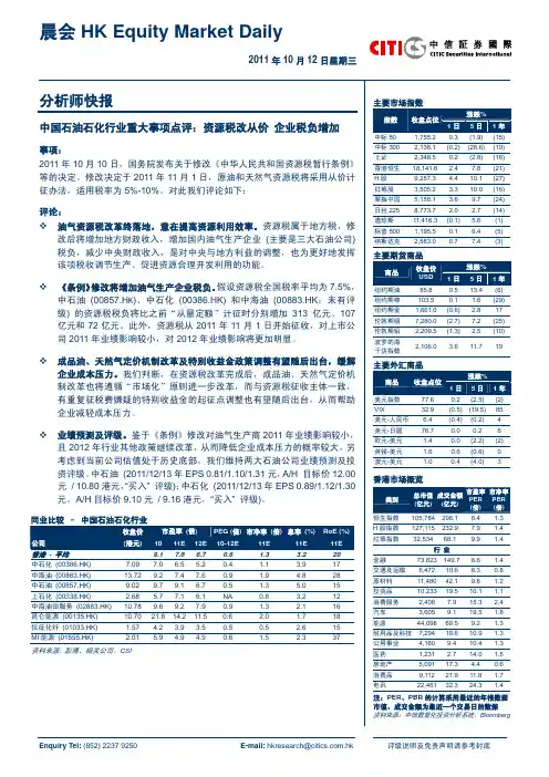 香港晨会111012