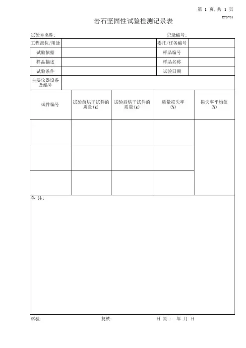 07.岩石坚固性试验检测记录表