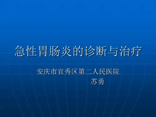 急性胃肠炎的诊断共29页