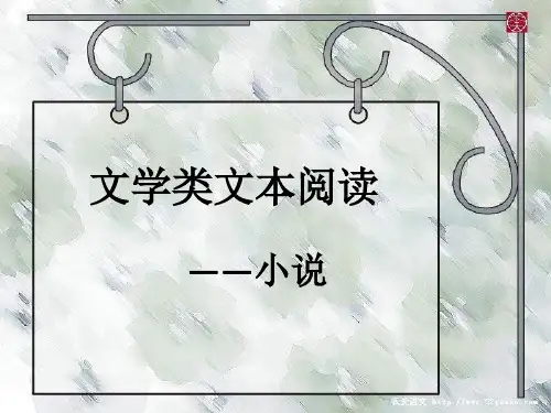 《文学类文本阅读——小说》PPT精品课件
