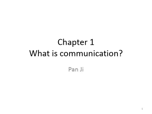 1 what is communication