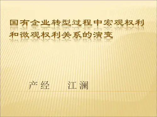 国有企业转型过程
