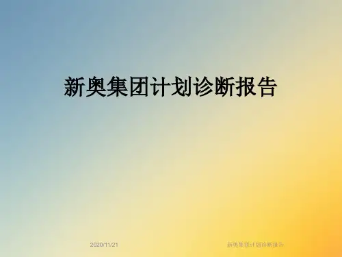 新奥集团计划诊断报告