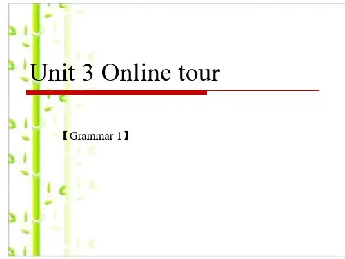 牛津译林版八年级英语下册Unit3 Grammar1优质课课件