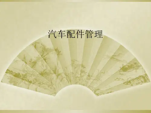 汽车配件管理