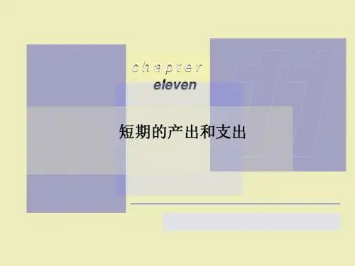 ch11_短期的产出和支出