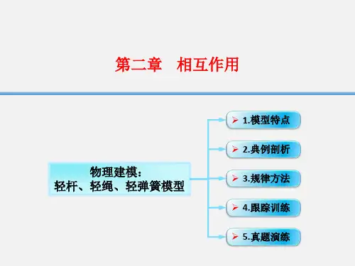 高考物理 一轮复习 2.9物理建模 轻杆、轻绳、轻弹簧模型 沪科