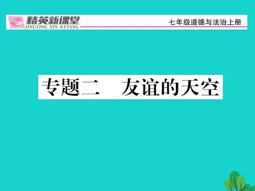 第2单元《友谊的天空》复习课件