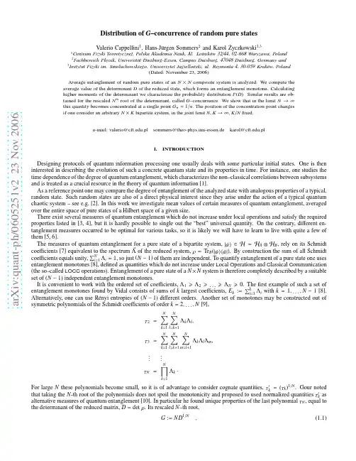 Distribution of G-concurrence of random pure states