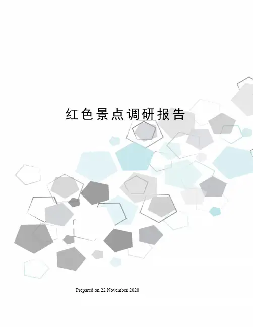 红色景点调研报告
