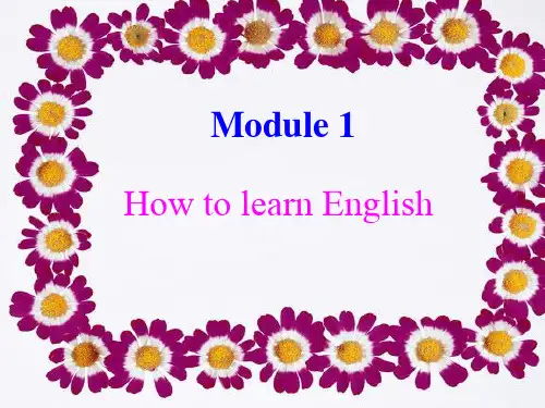 How to learn English PPT课件 1 外研版