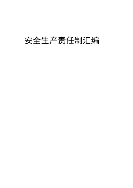 安全生产岗位责任制—皮带队