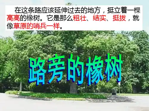 8 路旁的橡树