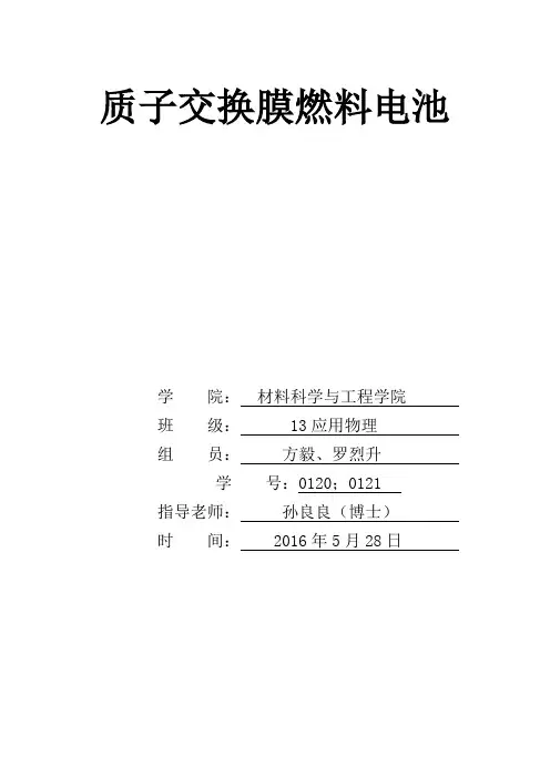 质子交换膜燃料电池