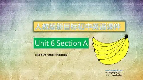 新目标英语七年级上册第六单元Section A