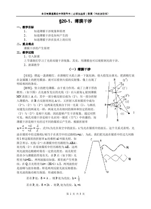薄膜干涉 3