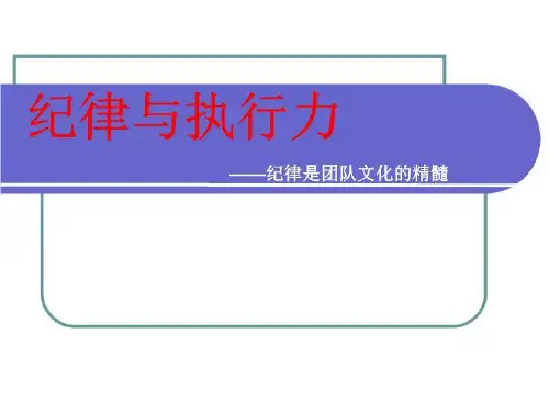 纪律-执行力