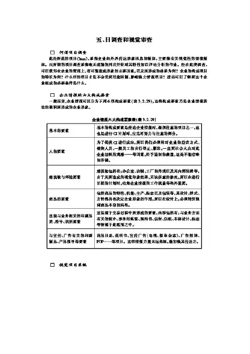 调查与视觉审查