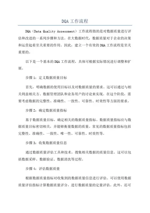 DQA工作流程