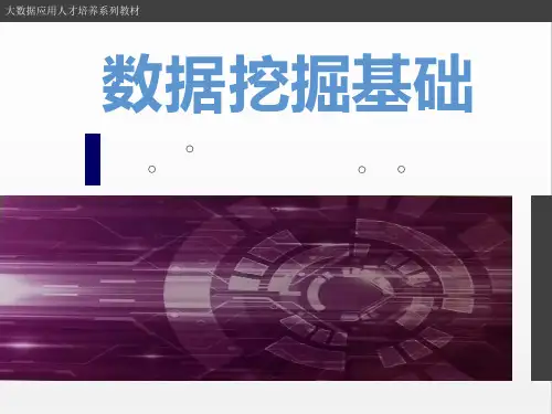 大数据高职系列教材之数据挖掘基础PPT课件：第6章 数据挖掘应用案例