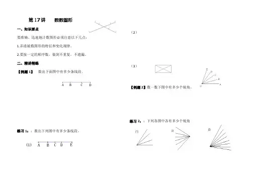 四年级奥数数数图形