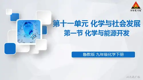 鲁教版九年级化学下册第一节 化学与能源开发