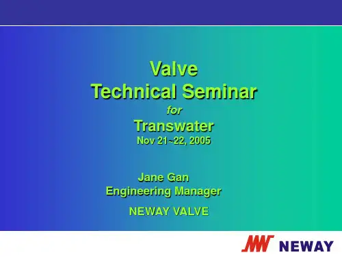 Valve presentation 2005_11 for Transwater