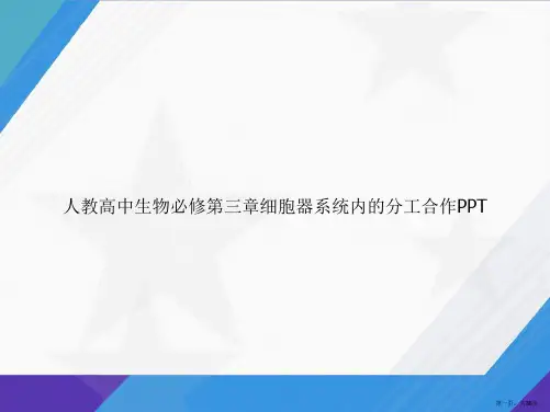 人教高中生物必修第三章细胞器系统内的分工合作讲课文档