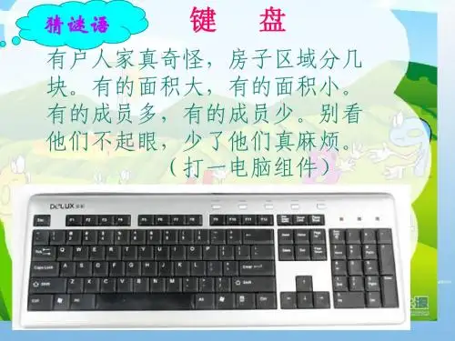 认识键盘课件