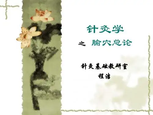 腧穴总论