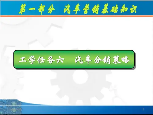 汽车分销策略PPT